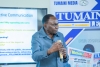 Derik Murusuri, Mwezeshaji na mtoa mada, akizungumza katika Semina ya Waandishi wa Habari, iliyofanyika hivi karibuni katika kituo cha Msimbazi, jijini Dar es Salaam. (Picha na Michael Ally)